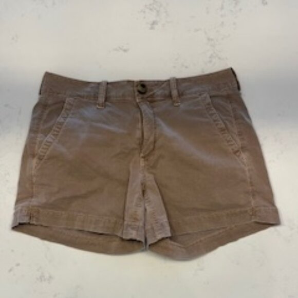 American Eagle Outfitters Pants - Women's American Eagle Dark Khaki Shorts Size 4